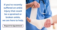 We Are Here to Help with Ankle Sprains and Fractures